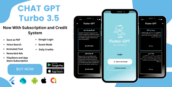 ChatGPT Turbo 3 5 Image And Text Generation Flutter GPT Graphicfort